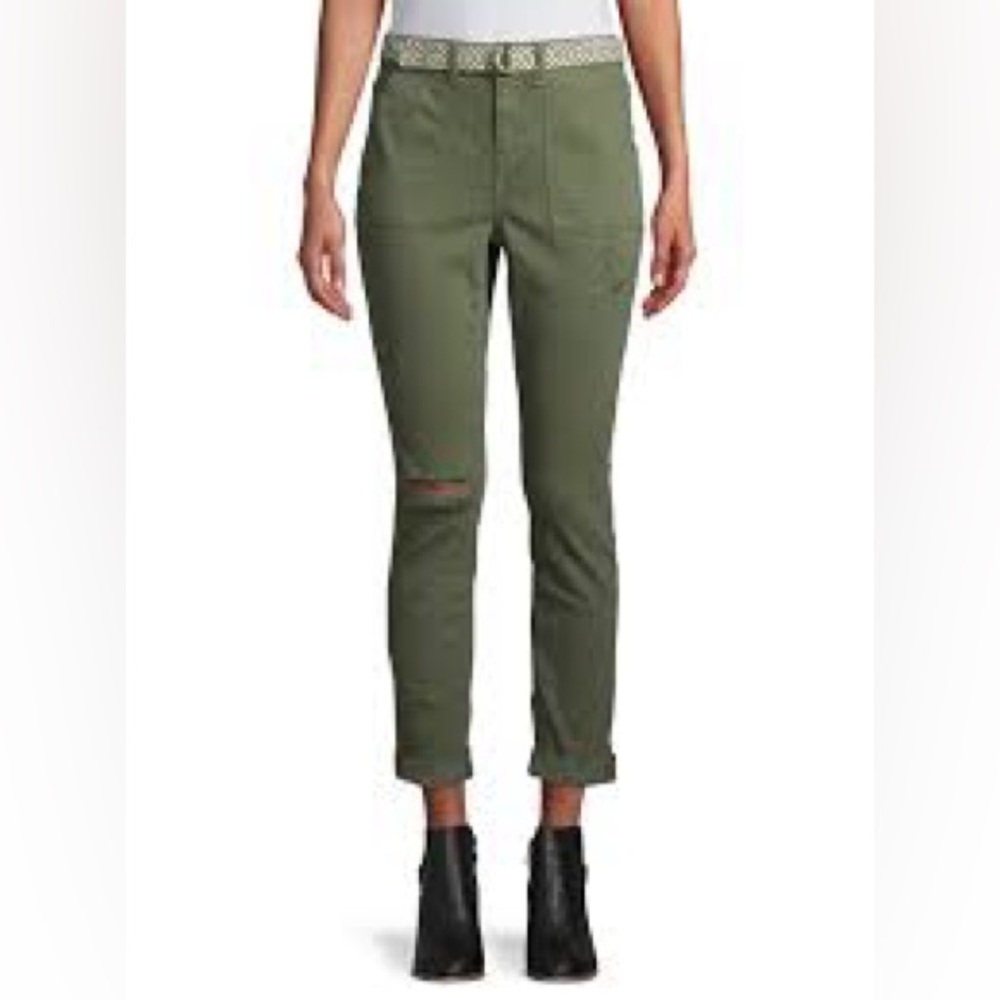 Time and Tru High Rise Skinny Jeans – Size 18 – Olive Green